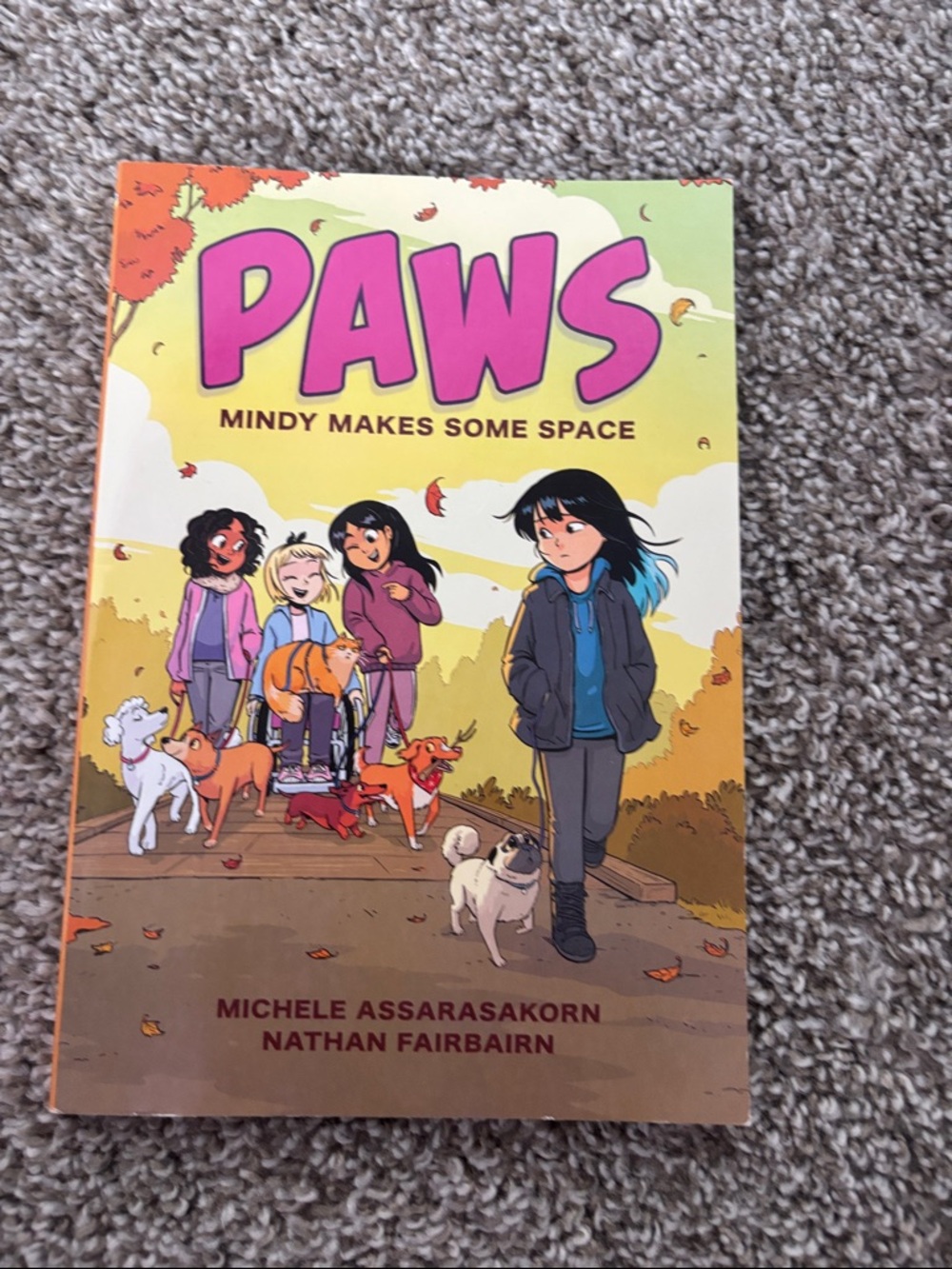 Scholastic PAWS: Mindy Makes Some Space - Pink and Green Cover